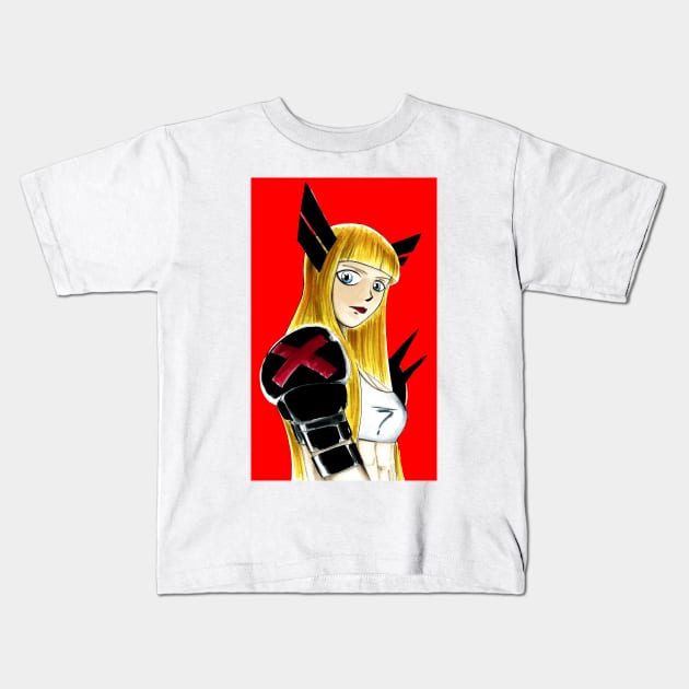 red magik, inferno's illyana rasputin Kids T-Shirt by jorge_lebeau